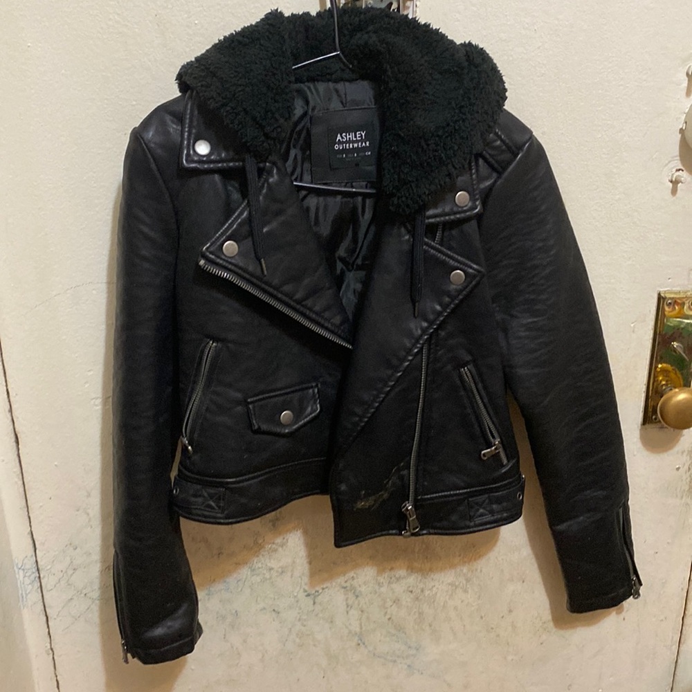 Fashion nova faux leather jacket